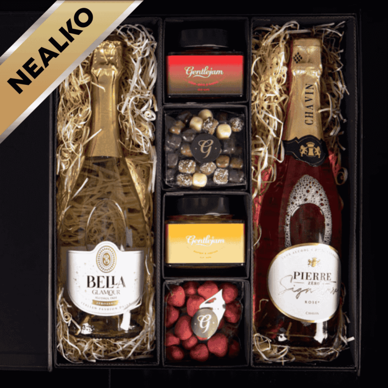 NEALKO vinný box s čoko dobrotami a NEALKO džemy