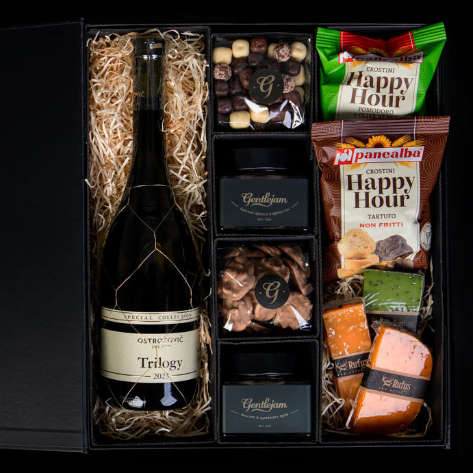 ALKO gurmánský box s čoko dobrotami, crostini a sýry