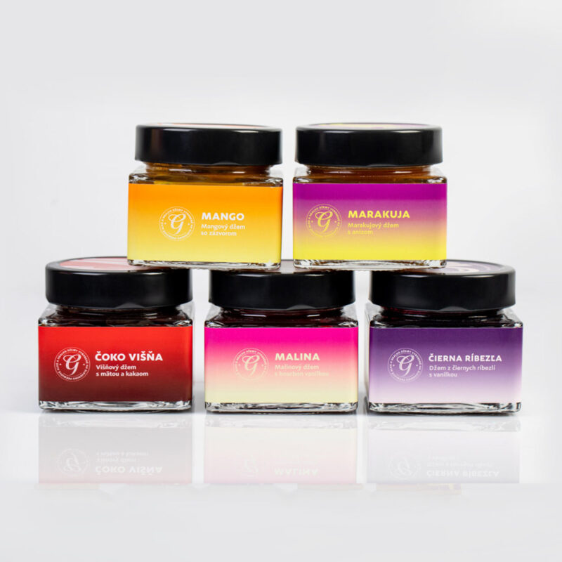 Kompletní mix – 5× džem ve skle