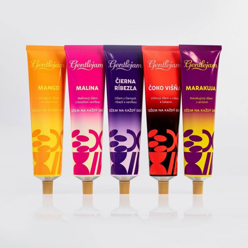 Kompletní mix – 5× džem v tubě