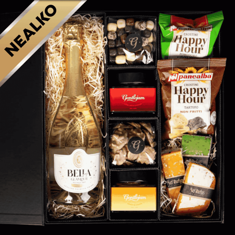 NEALKO gurmánský box s čoko dobrotami, crostini a sýry